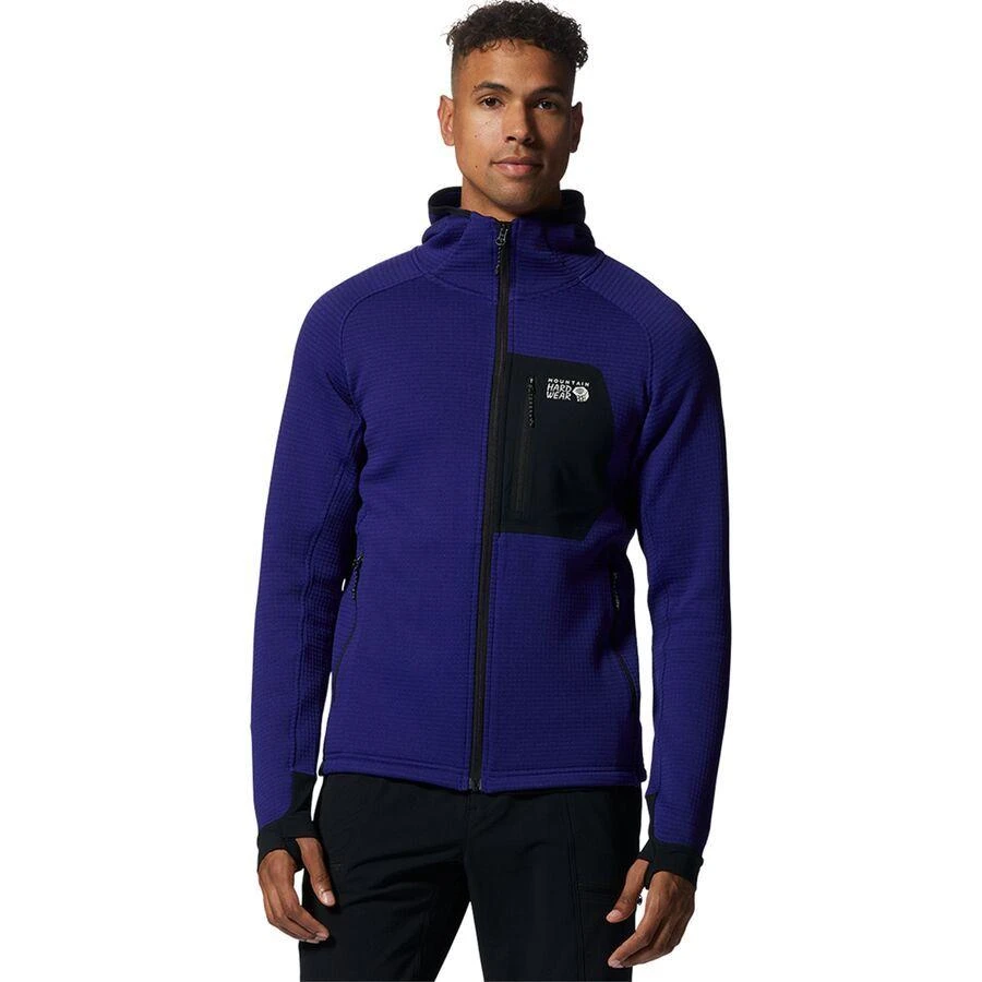 Mountain Hardwear Polartec Power Grid Full-Zip Hoodie - Men's 1