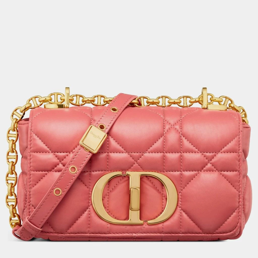 Dior Christian Dior Coral Pink calfskin Small Dior Caro Bag 1