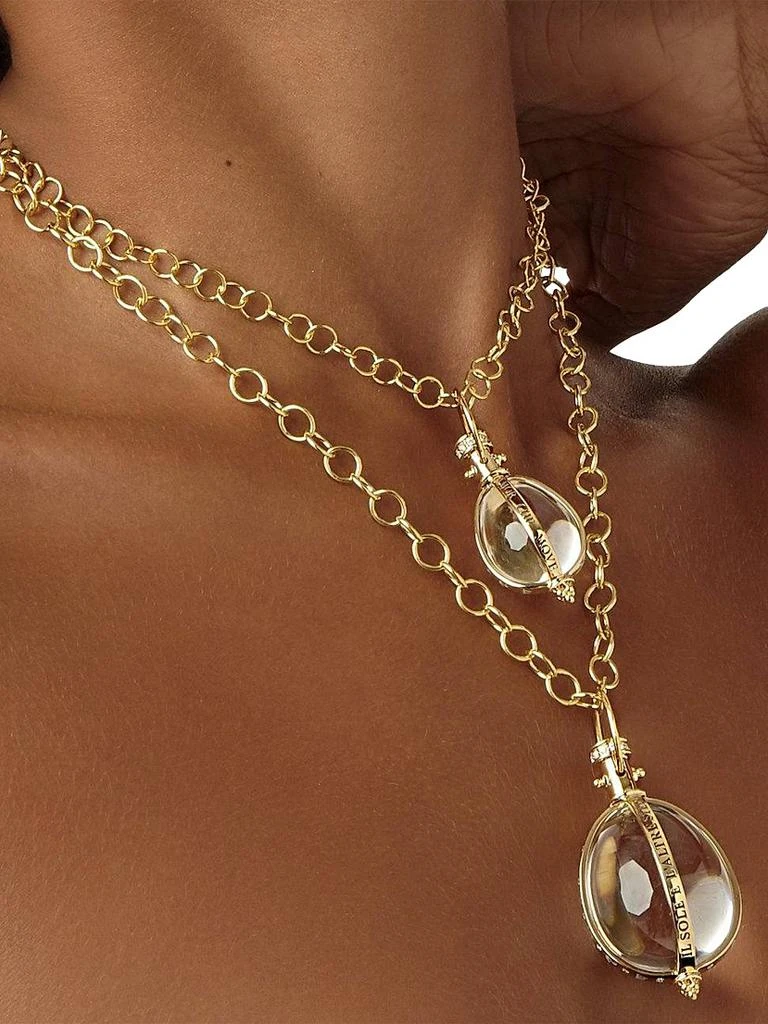 Temple St. Clair Celestial 18K Yellow Gold, Diamond 
Crystal Astrid Amulet 6