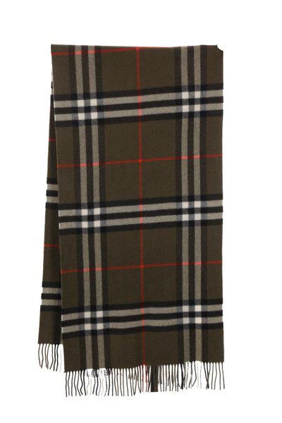 Burberry Burberry Plaid Check Fringed Scarf 2