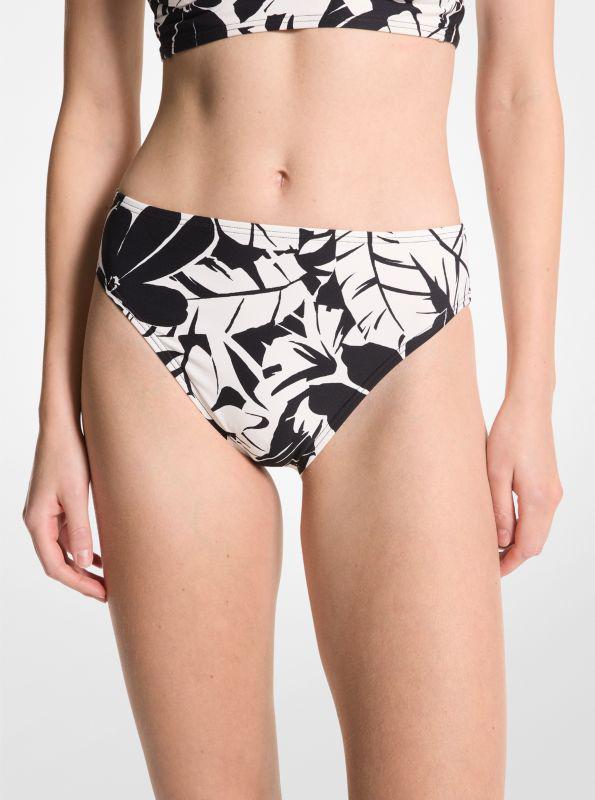 Michael Kors Palm Print Bikini Bottom