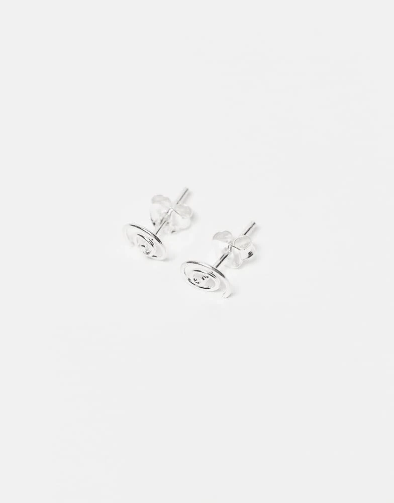 Kingsley Ryan Kingsley Ryan swirl stud earrings in  silver 2