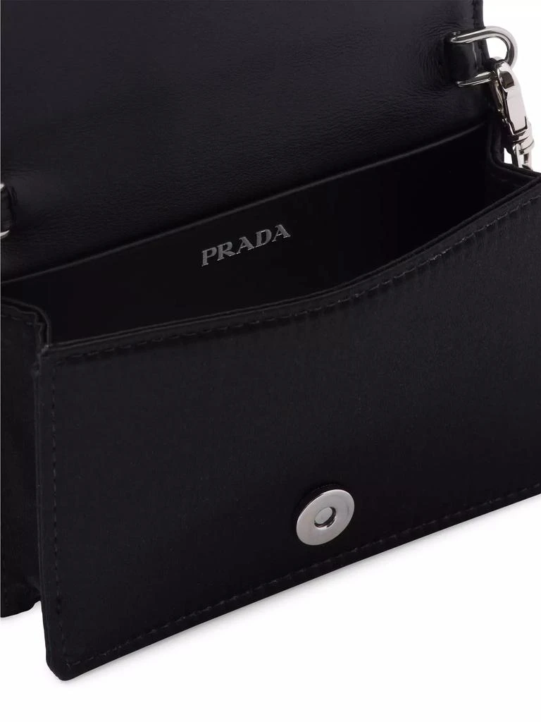 Prada Cardholder with Shoulder Strap and Crystals 4