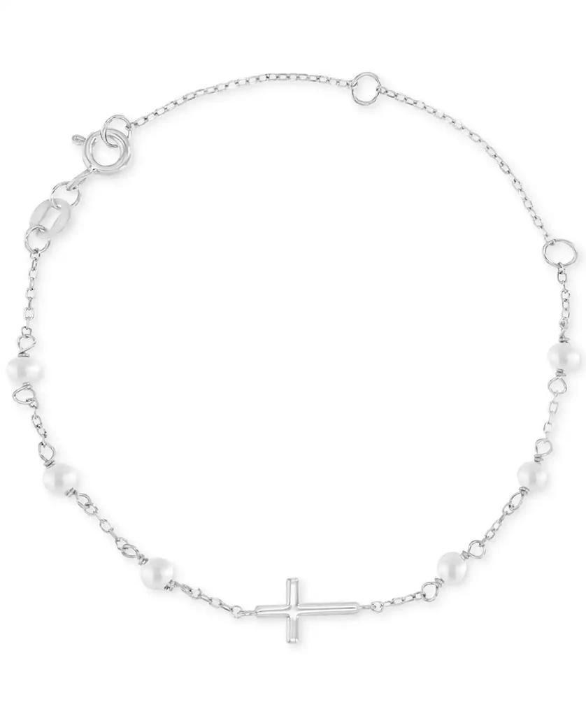 Macy
s Children
s Imitation Pearl
East West Cross Chain Bracelet