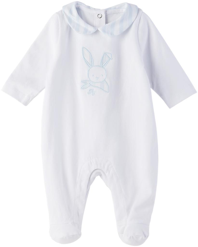 Tartine et Chocolat Baby White & Blue Two-Piece Set