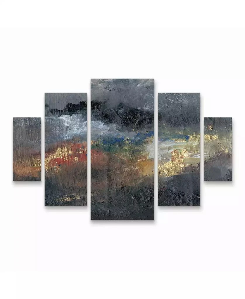Trademark Global Joyce Combs Mountains in the Mist III Multi Panel Art Set Large Diamond - 19" x 41.5"