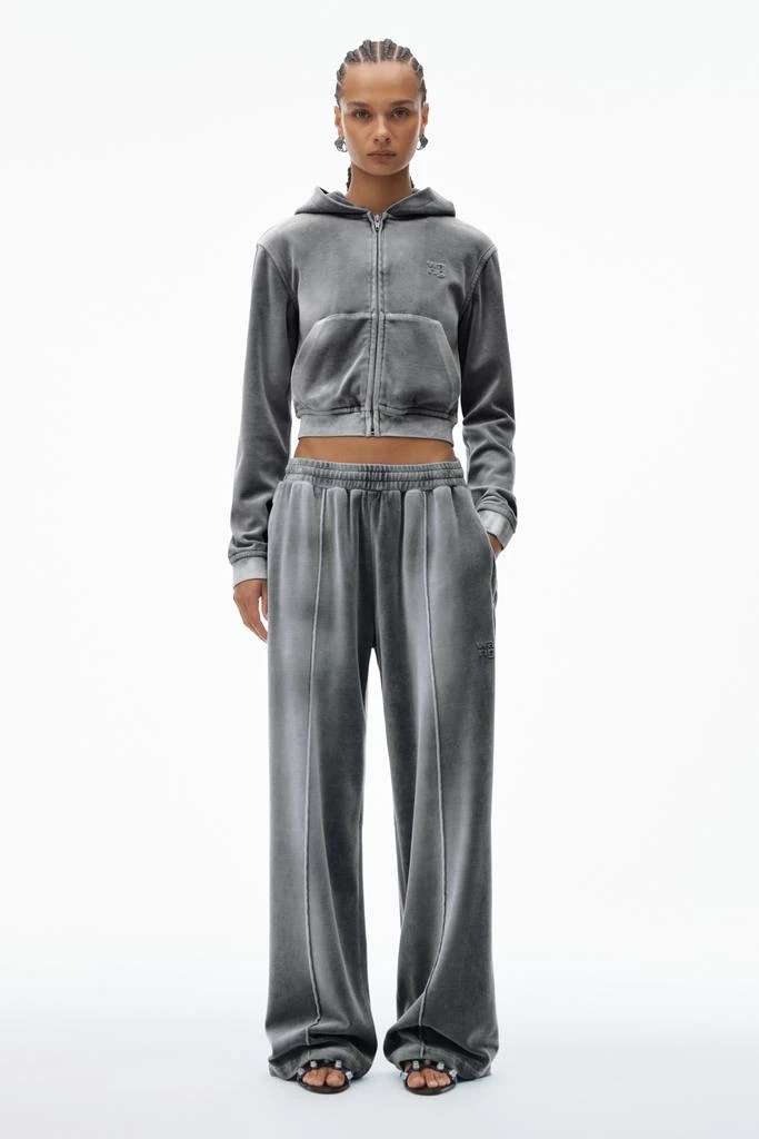 Alexander Wang Trackpants in Crushed Velour 1