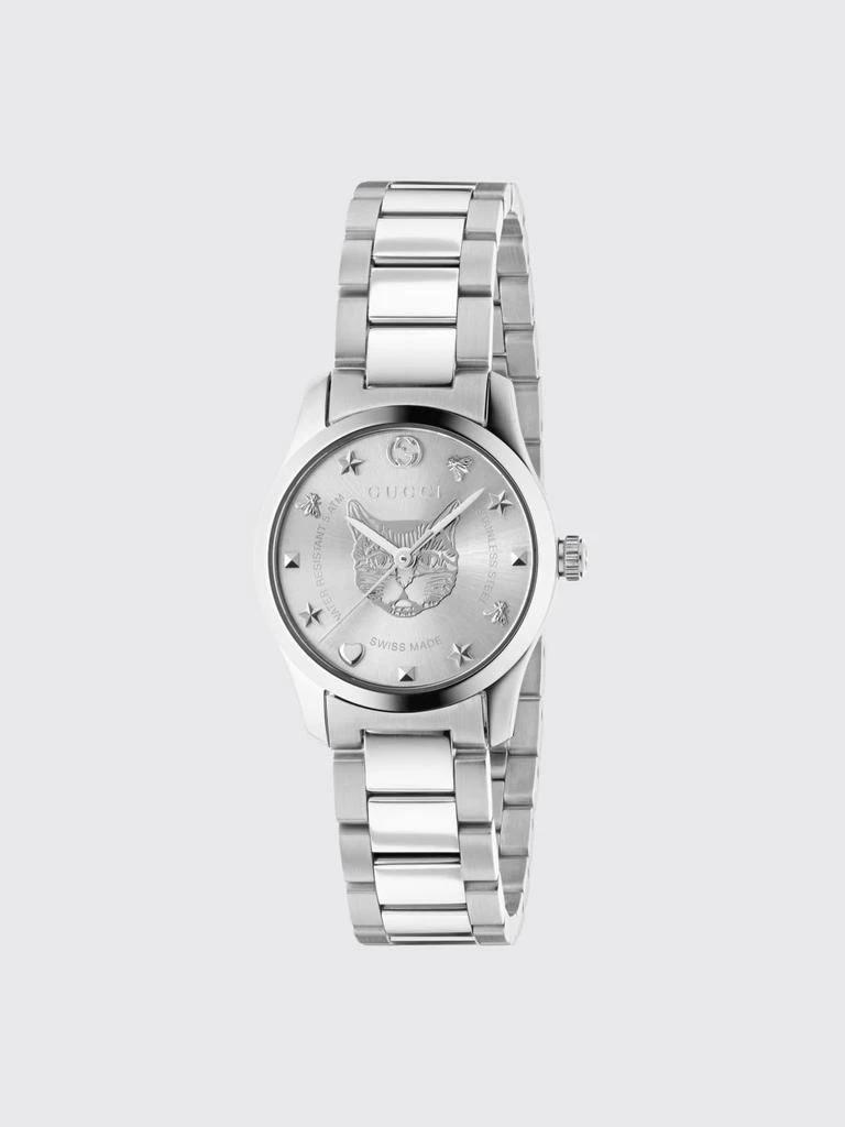 Gucci G-Timeless Gucci Stainless Steel Watch with Cat Head Dial 1