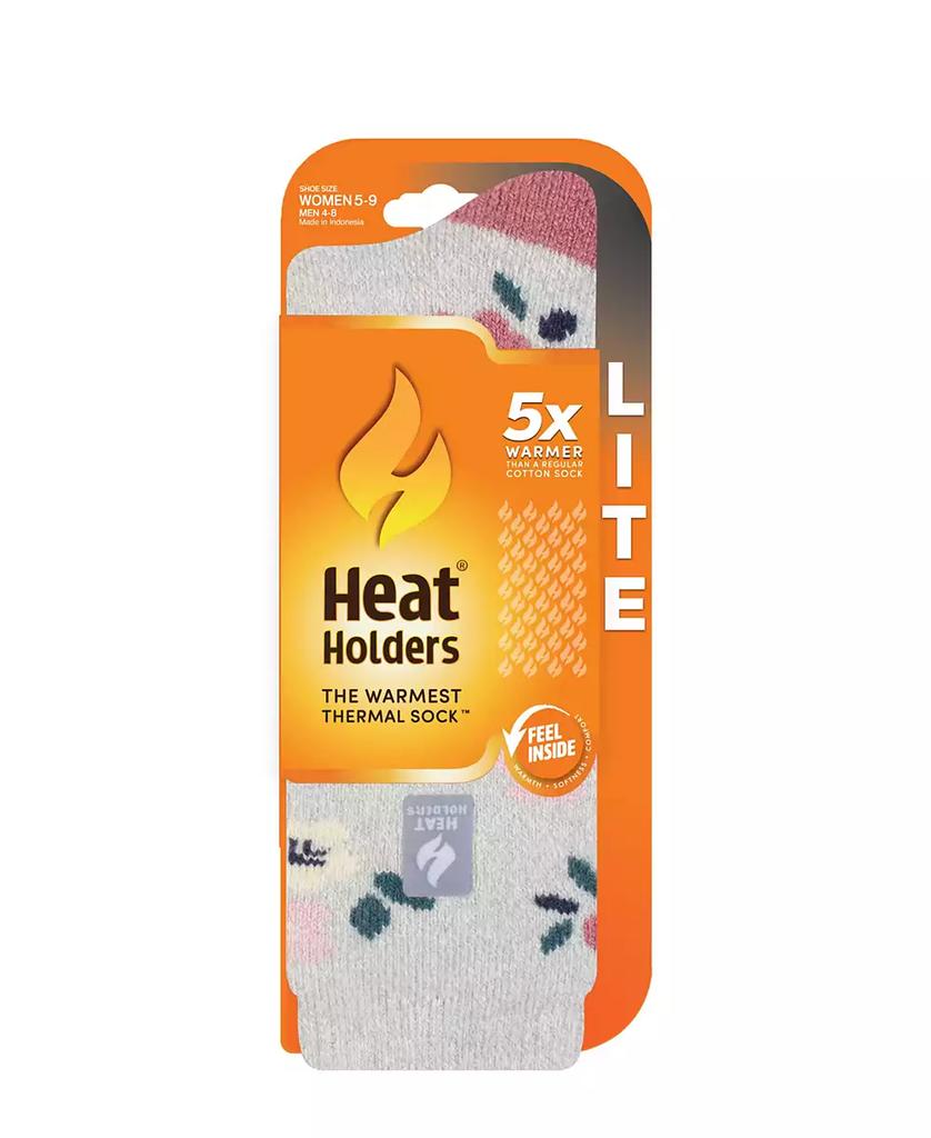 Heat Holders Lite Lanuza Floral Crew Socks