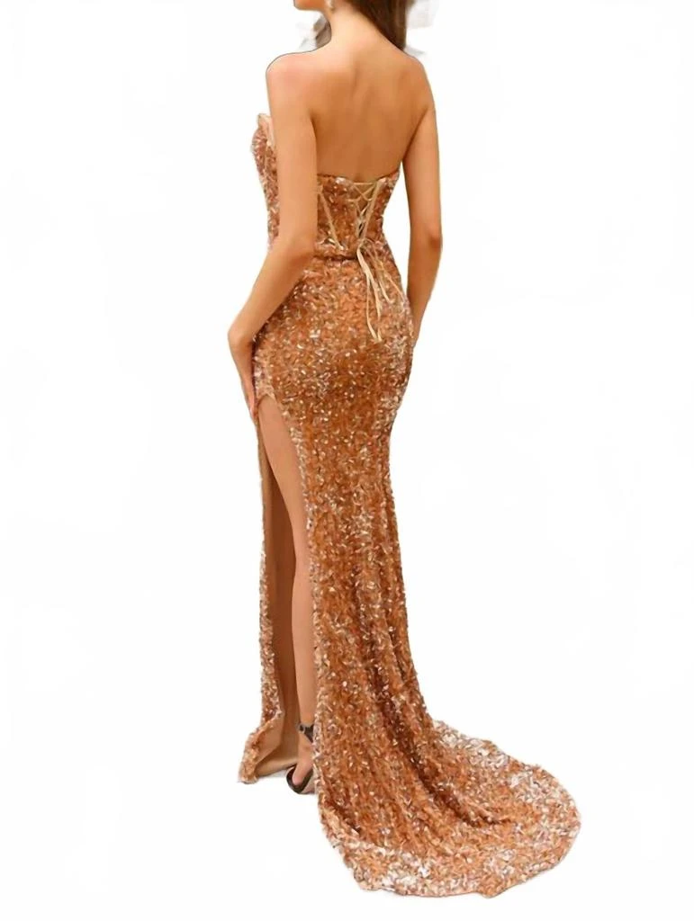 Amelia Couture Darina Gown In Gold 2