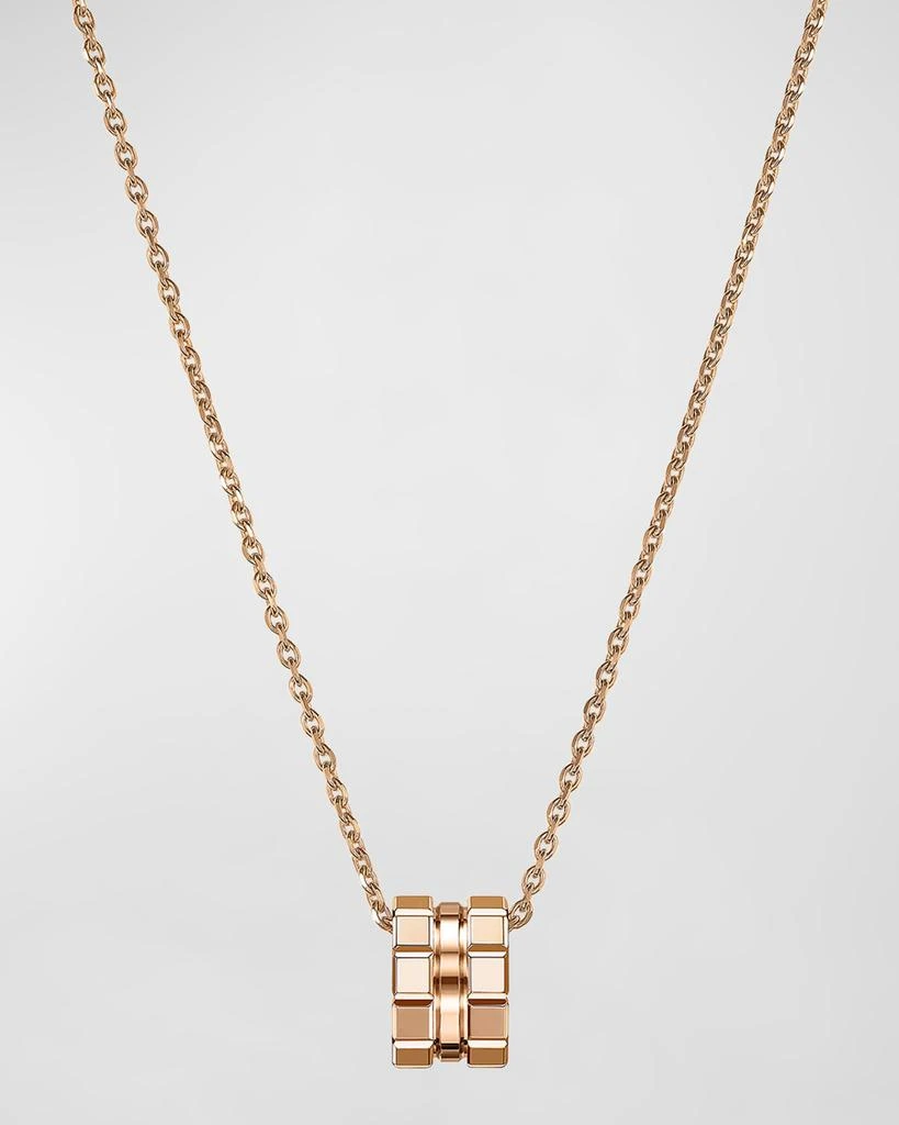 Chopard Ice Cube 18K Rose Gold Large Pendant Necklace