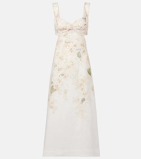 liv foster reese beaded floral-embroidered maxi dress Embroidered satin maxi dress with voluminous drapery 38 (FR) / Black/Gold
