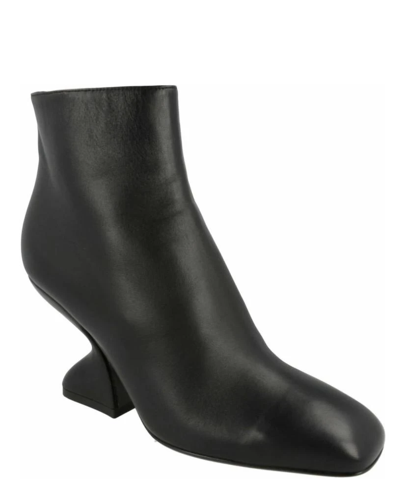 Salvatore Ferragamo Women
s Leather Ankle Boots In Black 2