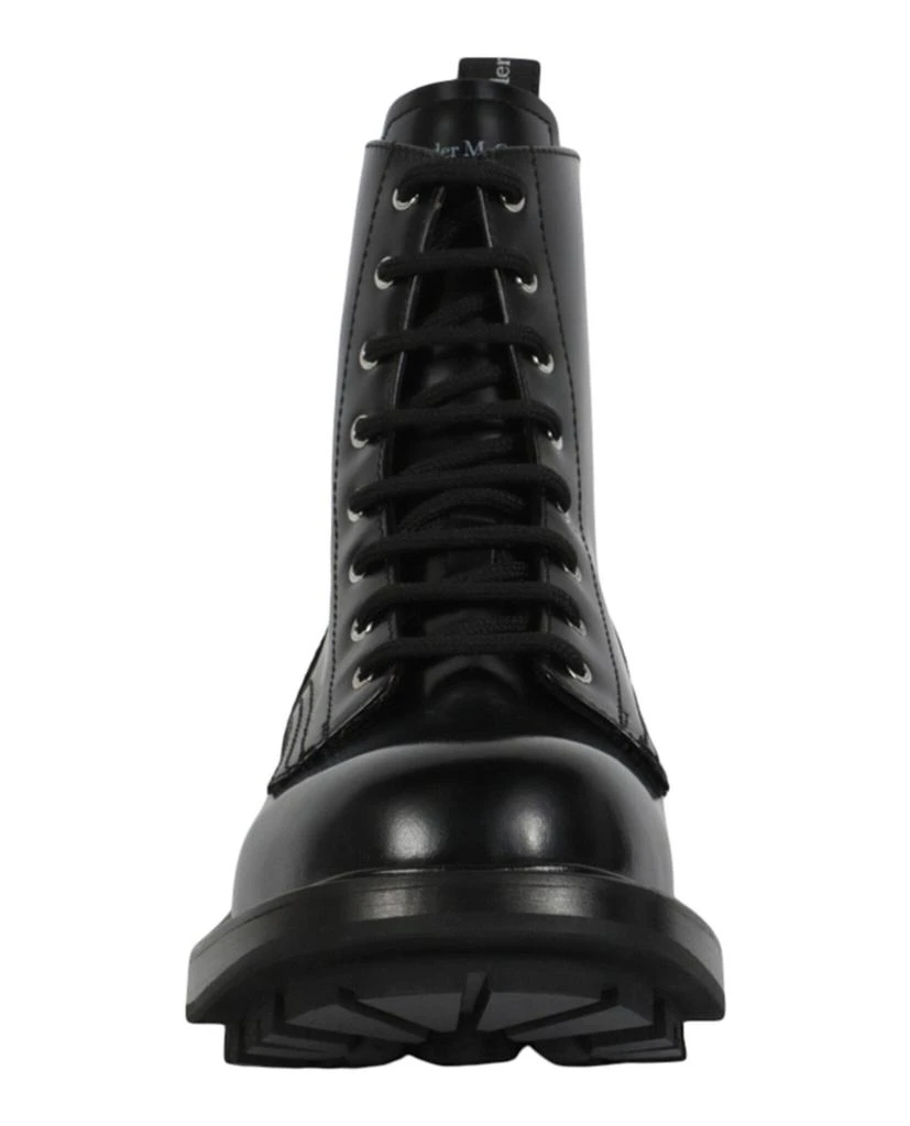 Alexander McQueen Leather Ankle Combat Boots 4