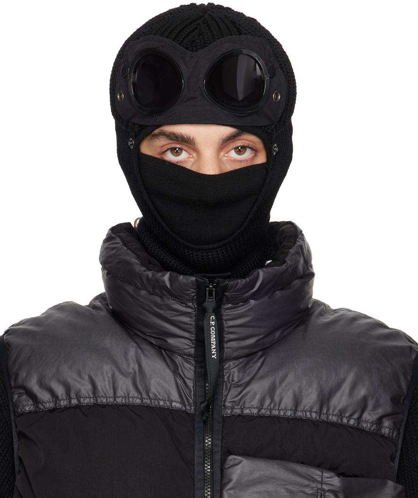 CP Company 2024 Black Merino Wool Balaclava