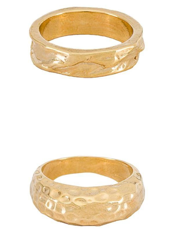 8 OTHER REASONS Hit The Jackpot 2-Piece Textured Ring Set 1