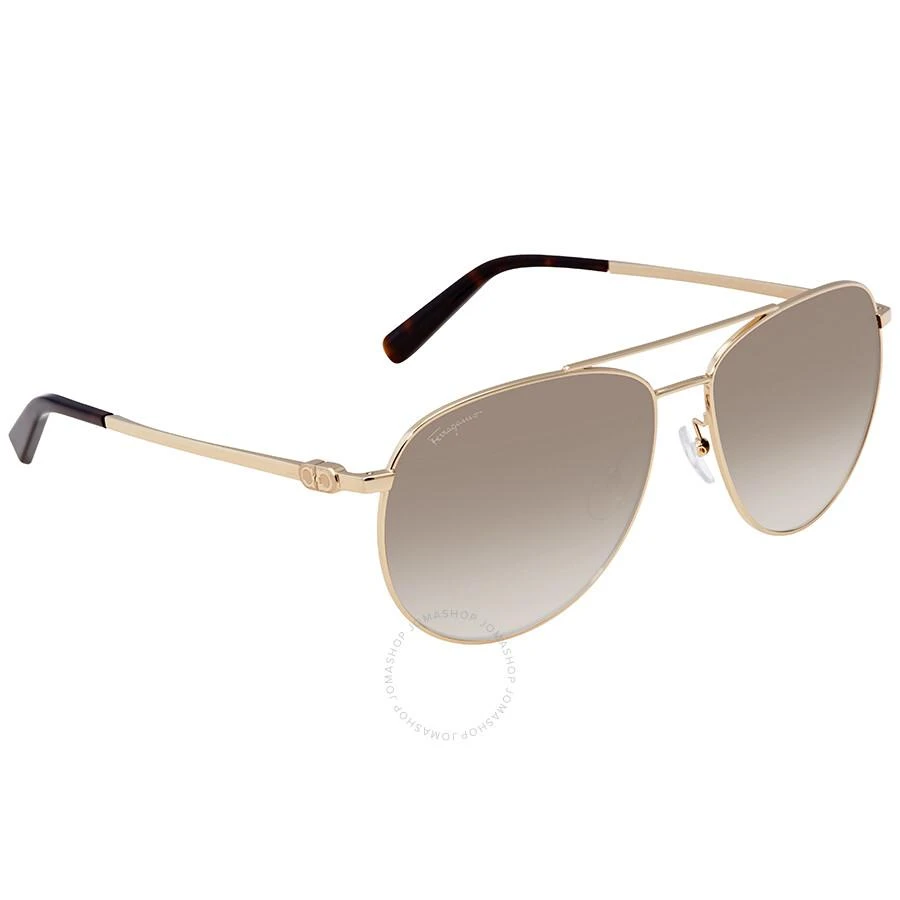 Salvatore Ferragamo Grey Gradient Pilot Sunglasses SF157S 717 60 3