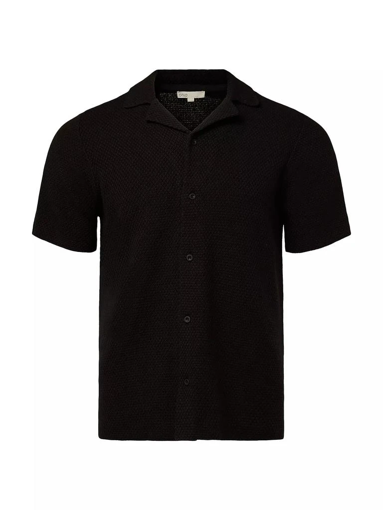 Onia Cotton Textured Camp Shirt 1