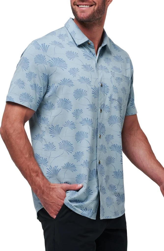 Travis Mathew Rum Ration Stretch Short Sleeve Button-Up Shirt 4