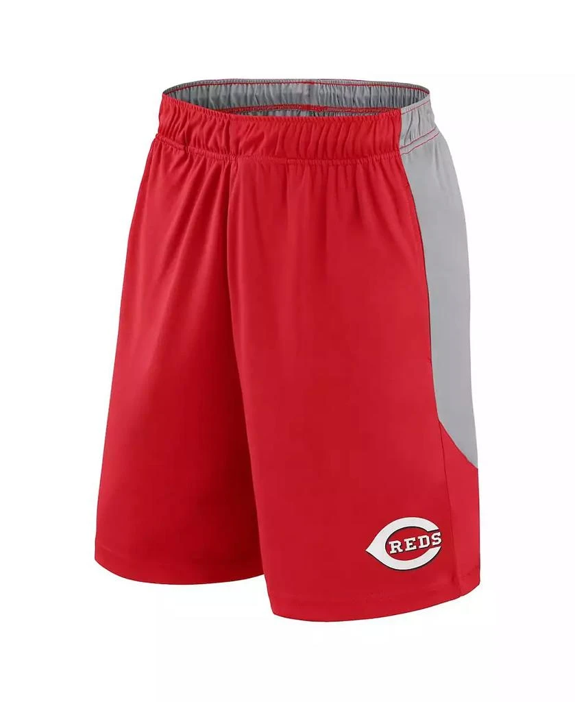 Fanatics Men's Red/Gray Cincinnati Reds Go Hard Shorts 2