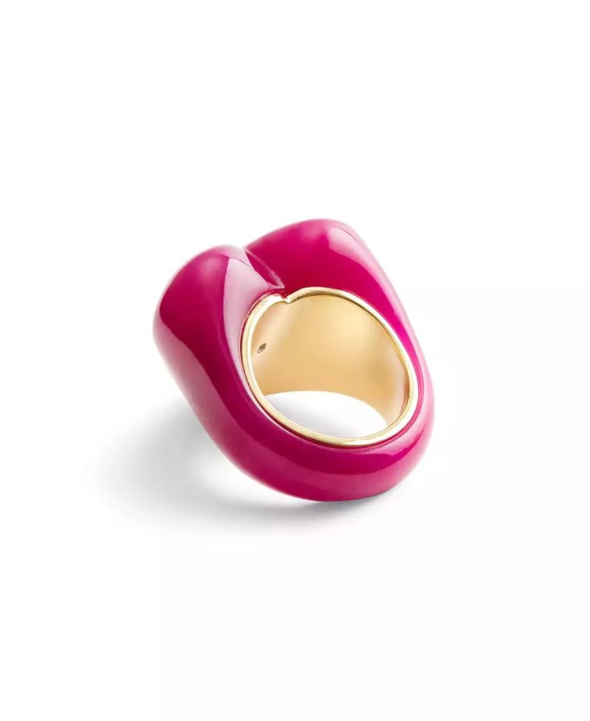 Coach Faux Stone Vintage Charms Signature Heart Cocktail Ring 3