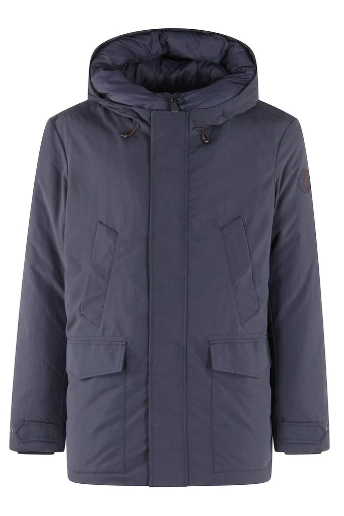 Save The Duck Padded Hooded Jacket With Central Zipper Closure
