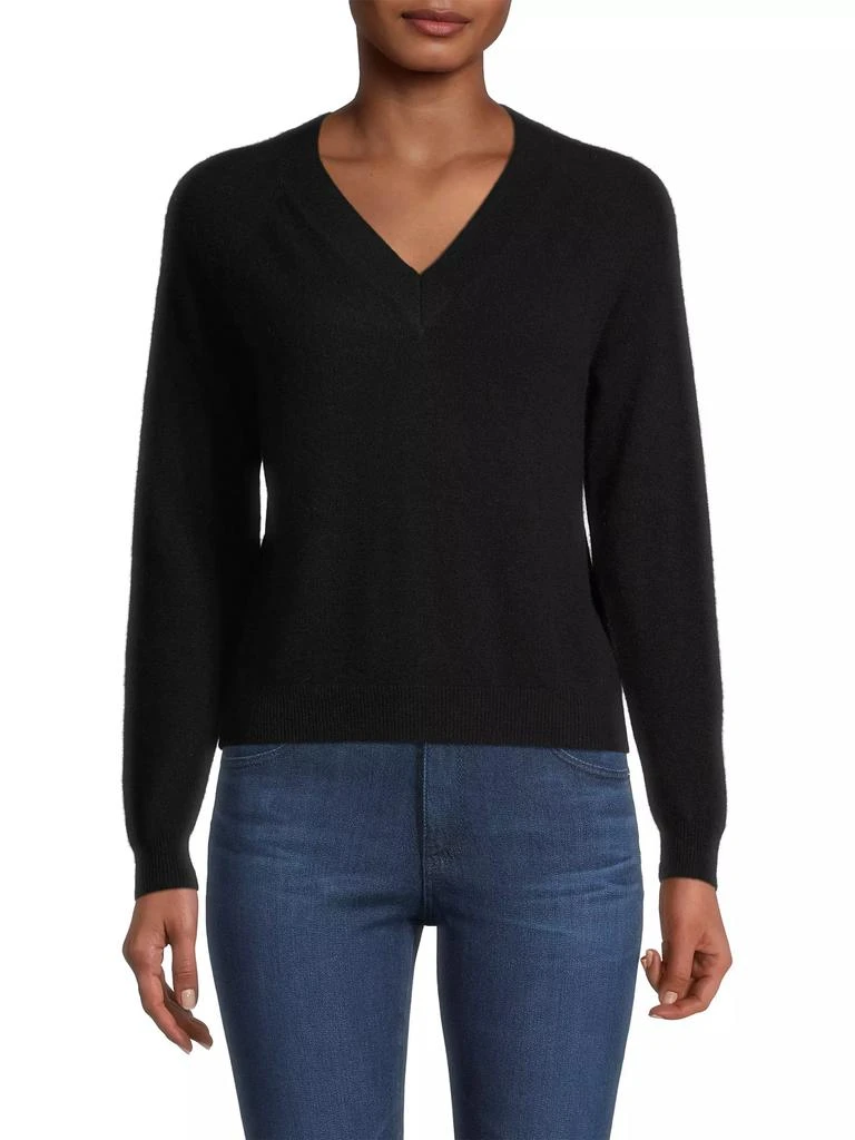 Minnie Rose V-Neck Cashmere Sweater 3