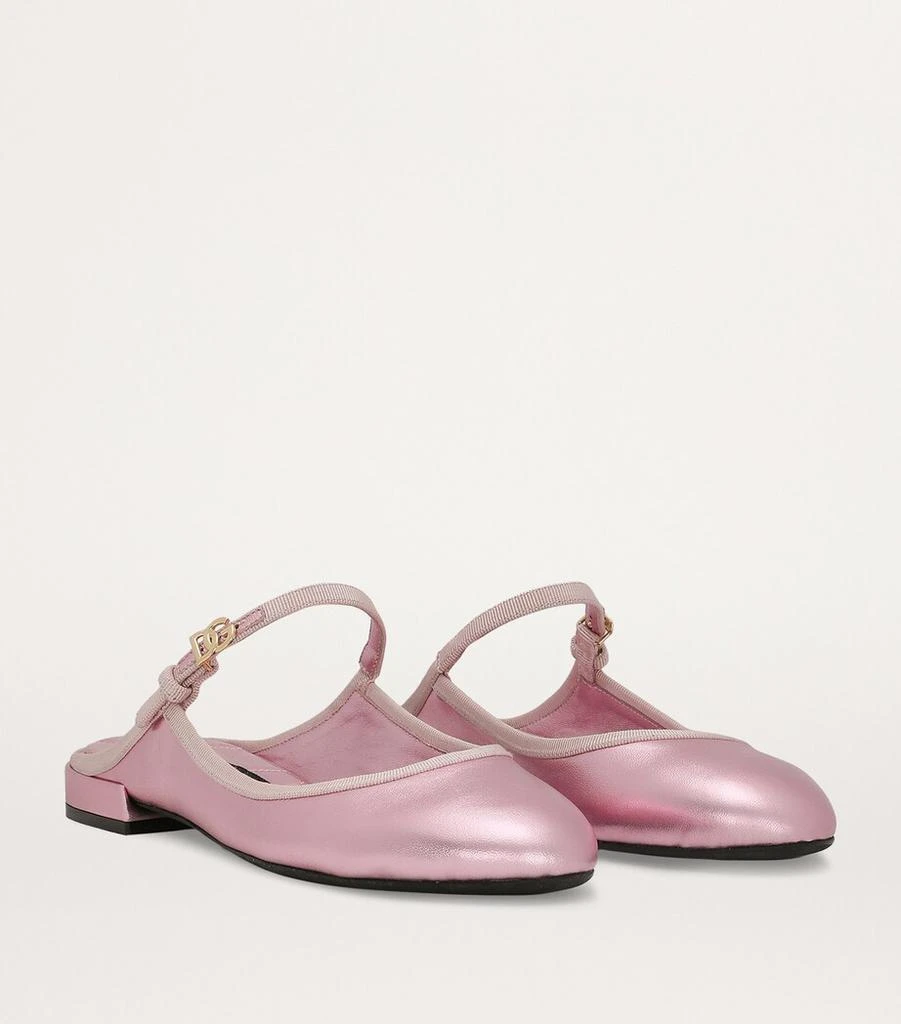 Dolce & Gabbana Nappa Leather Mules 2