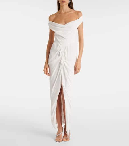 Vivienne Westwood Panther gathered asymmetric maxi dress 7