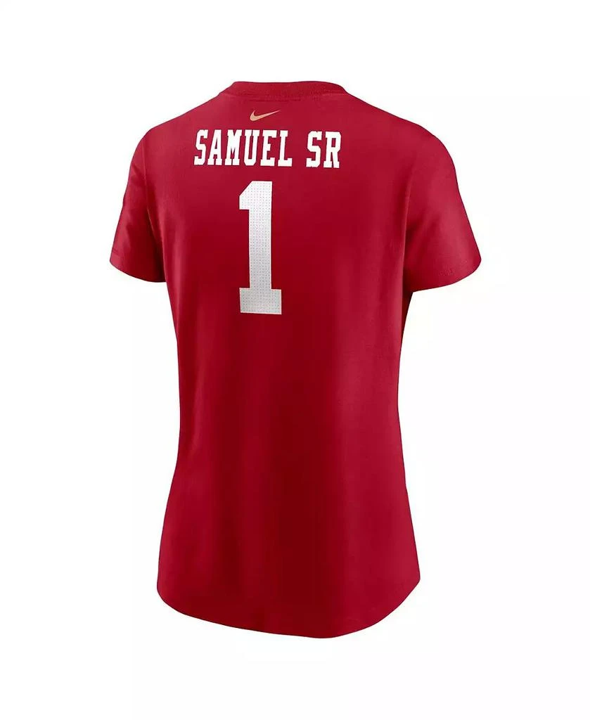 NIKE Women's Deebo Samuel Sr Scarlet San Francisco 49ers Player Name Number T-Shirt 3