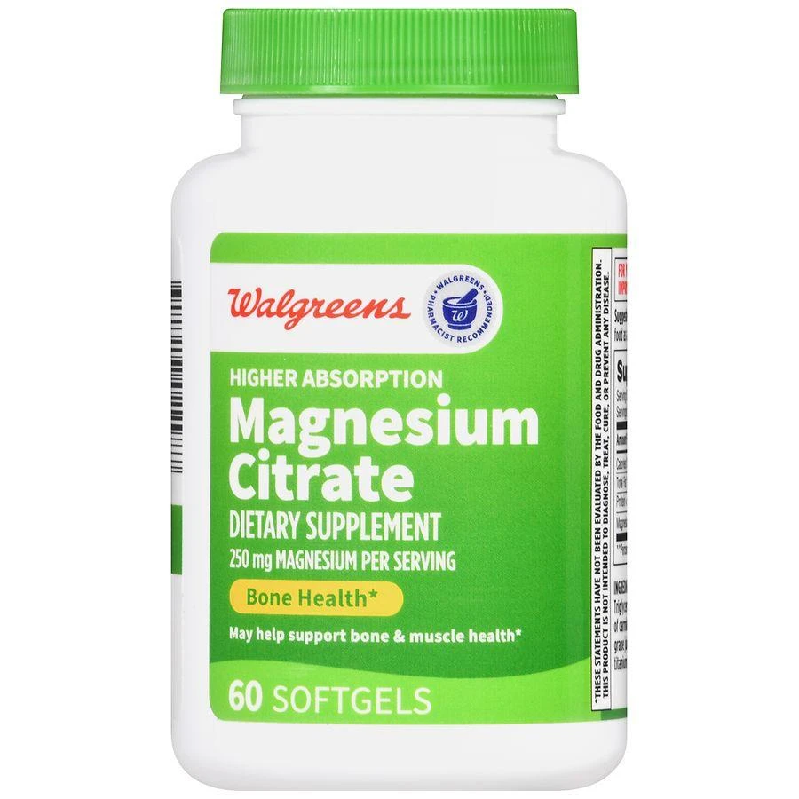 Walgreens Higher Absorption Magnesium Citrate 250 mg Softgels (60 days) 2