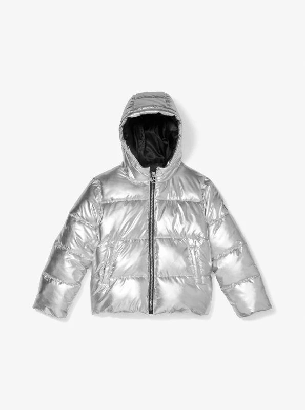 Michael Kors Quilted Metallic Puffer Jacket 3