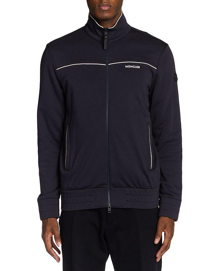 Moncler Moncler Grenoble Logo Printed Zip-Up Straight Hem