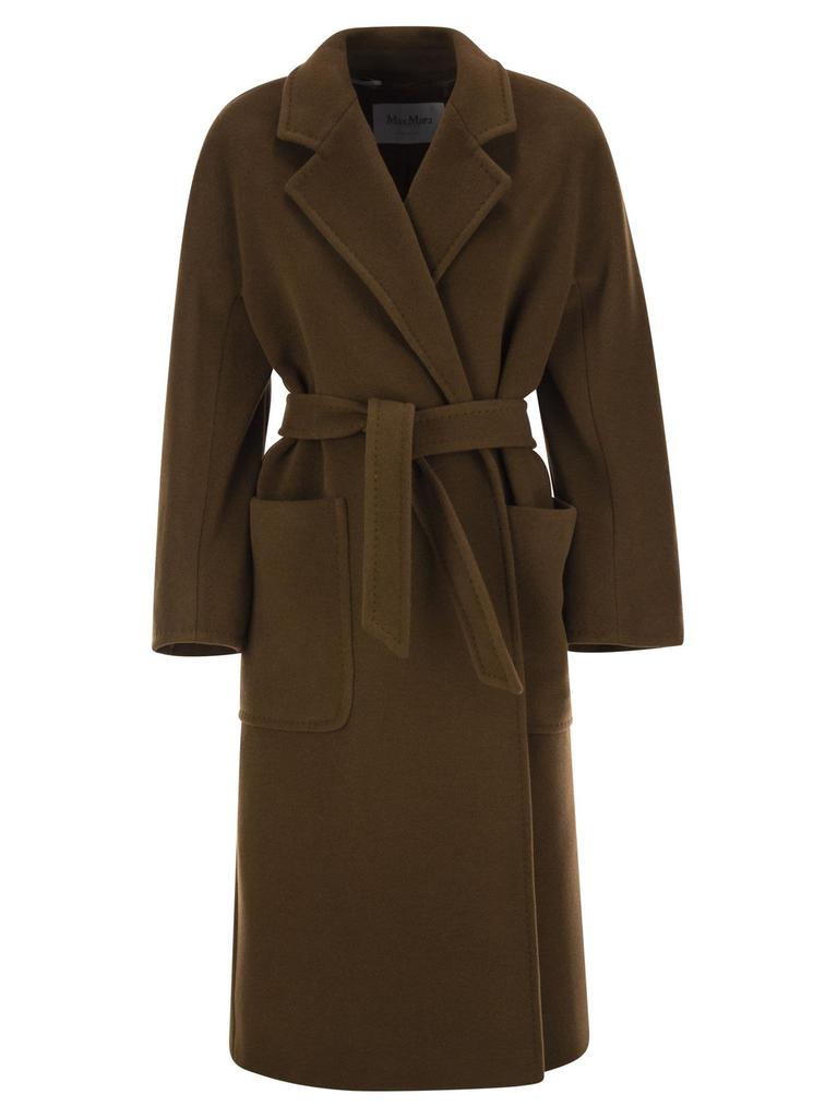 コート Max Mara MELINDA MIDI CASHMERE COAT Cashmere midi coat with belt, tobacco | 