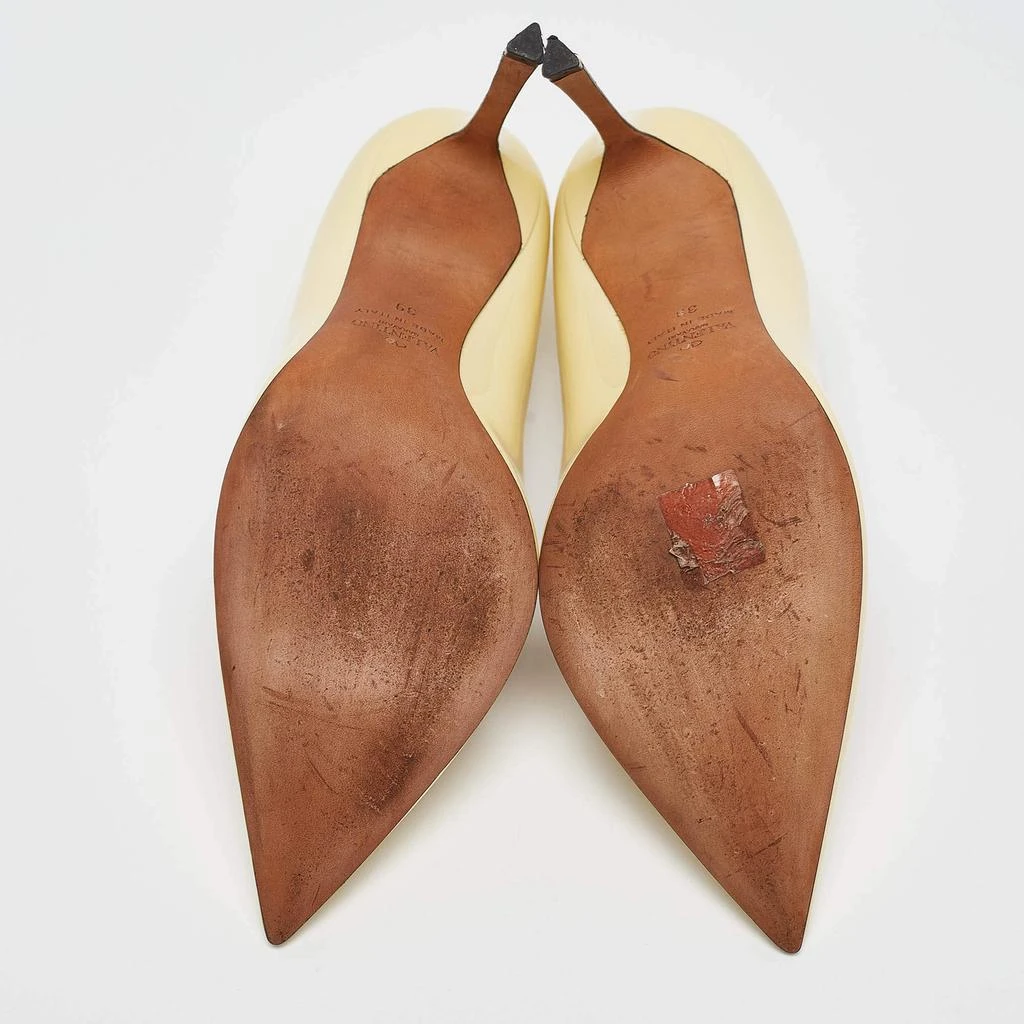 Valentino Valentino Cream Patent Leather Pointed Toe Pumps Size 39 6