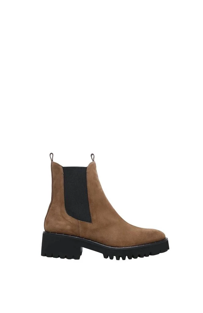 Freda Salvador Women's Brooke Rain Resistant Boot In Brown Suede 1