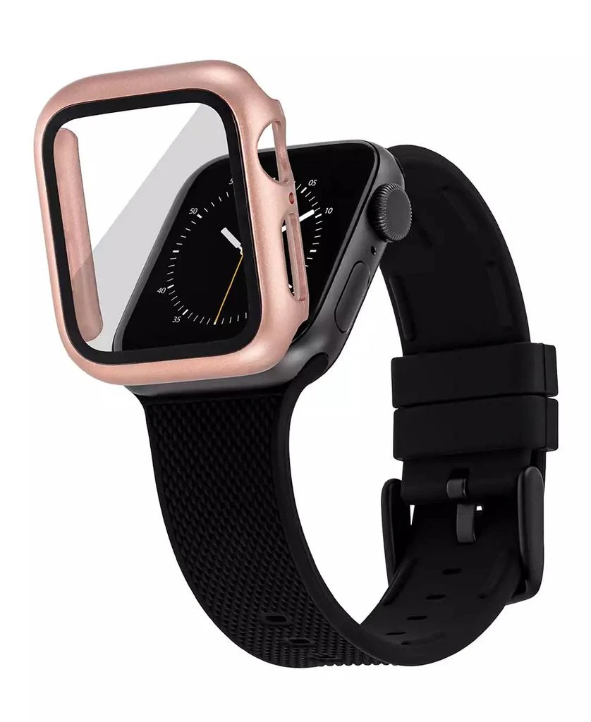 WITHit Rose Gold-Tone Protective Glass with Integrated Protective Case designed for 45mm Apple Watch® 4