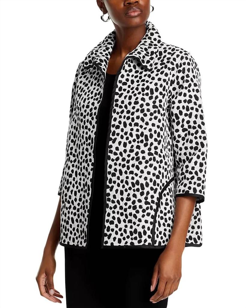 Caroline Rose Caroline Rose - Easy Aline Jacquard Shimmer Jacket