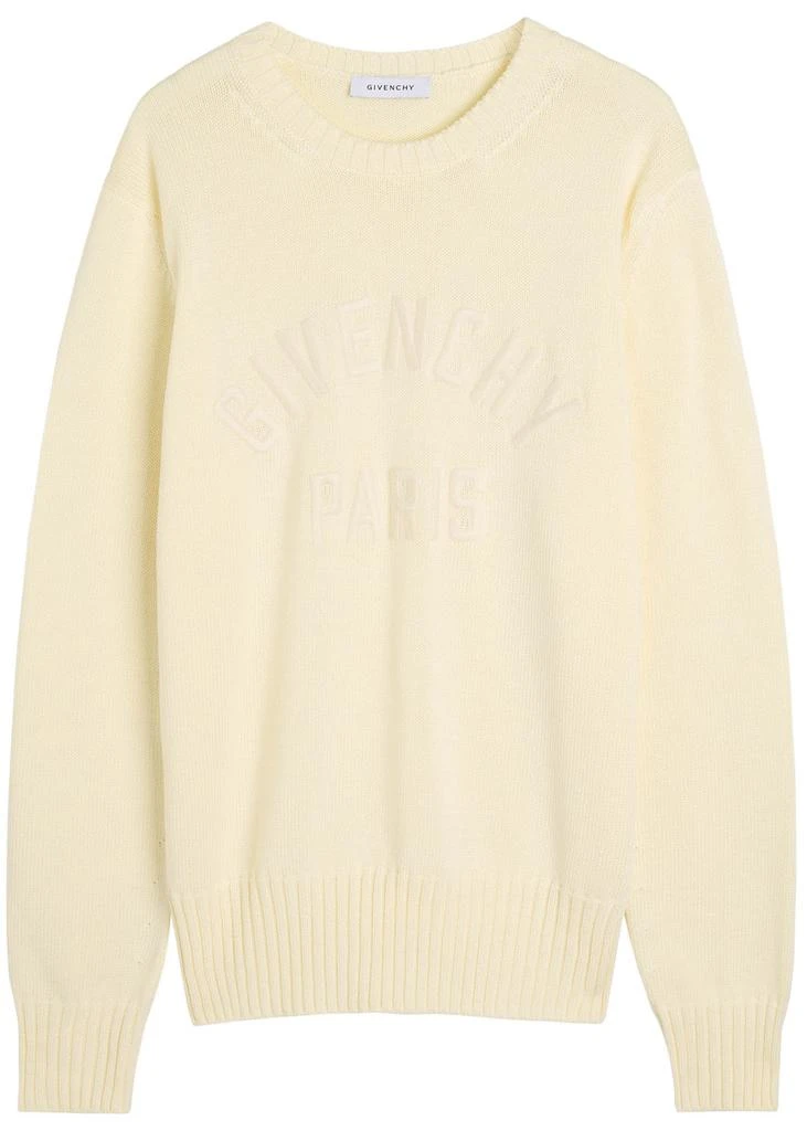 Givenchy Logo-embroidered cotton jumper 1
