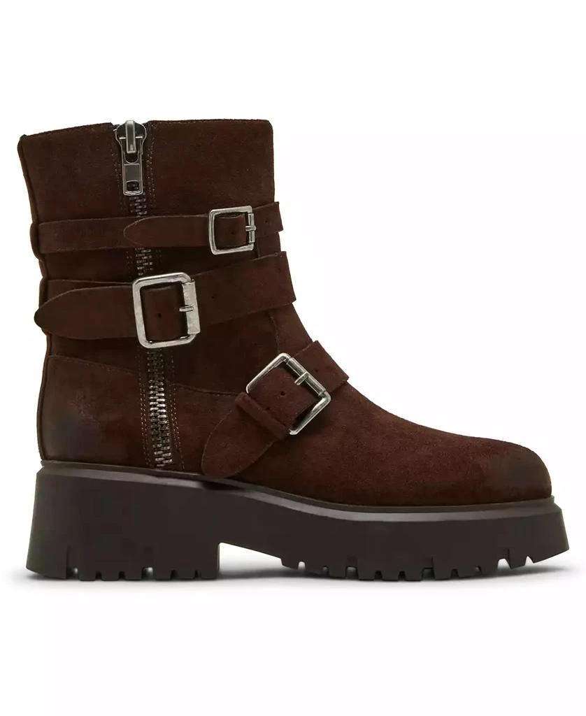 Madden Girl Women
s Mally Moto Buckle Lug Sole Boots 2