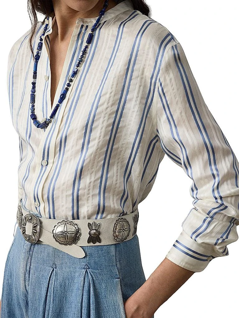 Ralph Lauren Striped Silk Shirt 5