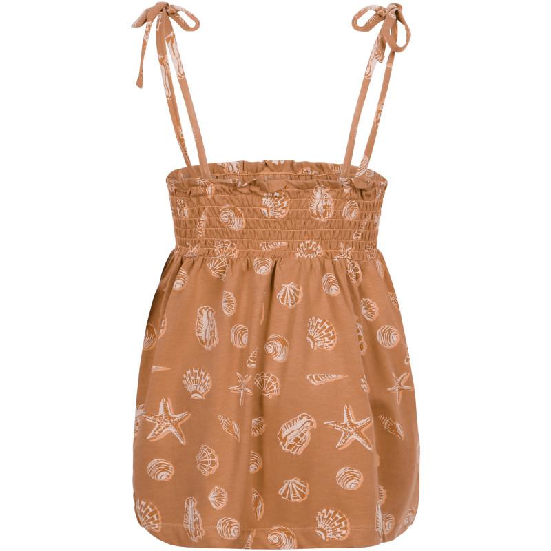Munster Shells print free top in brown