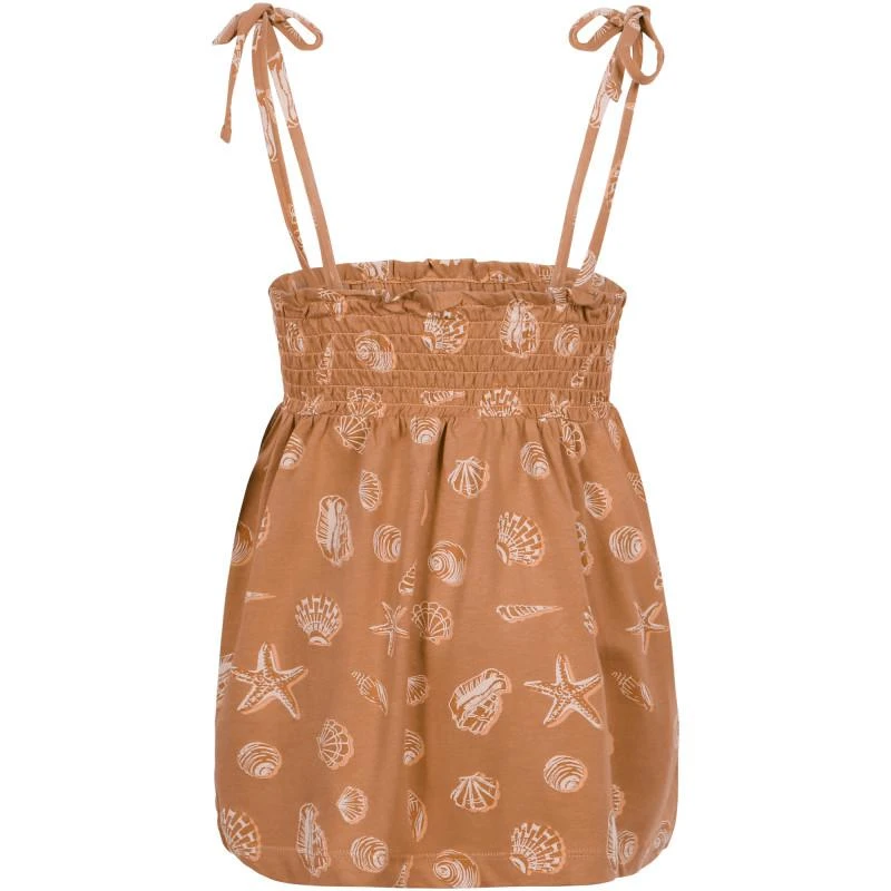 Munster Shells print free top in brown 2
