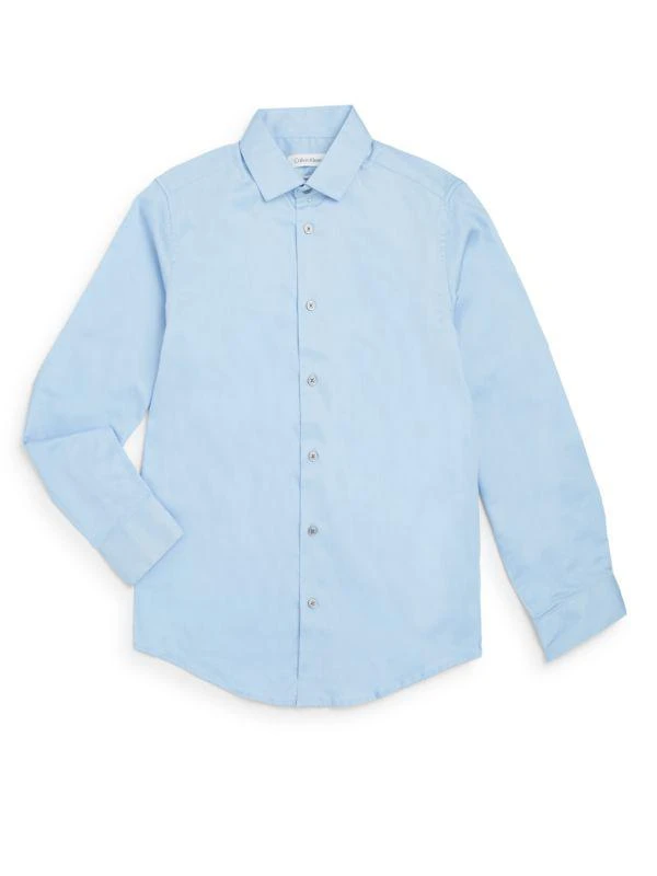 Calvin Klein Boy's Sateen Shirt 1