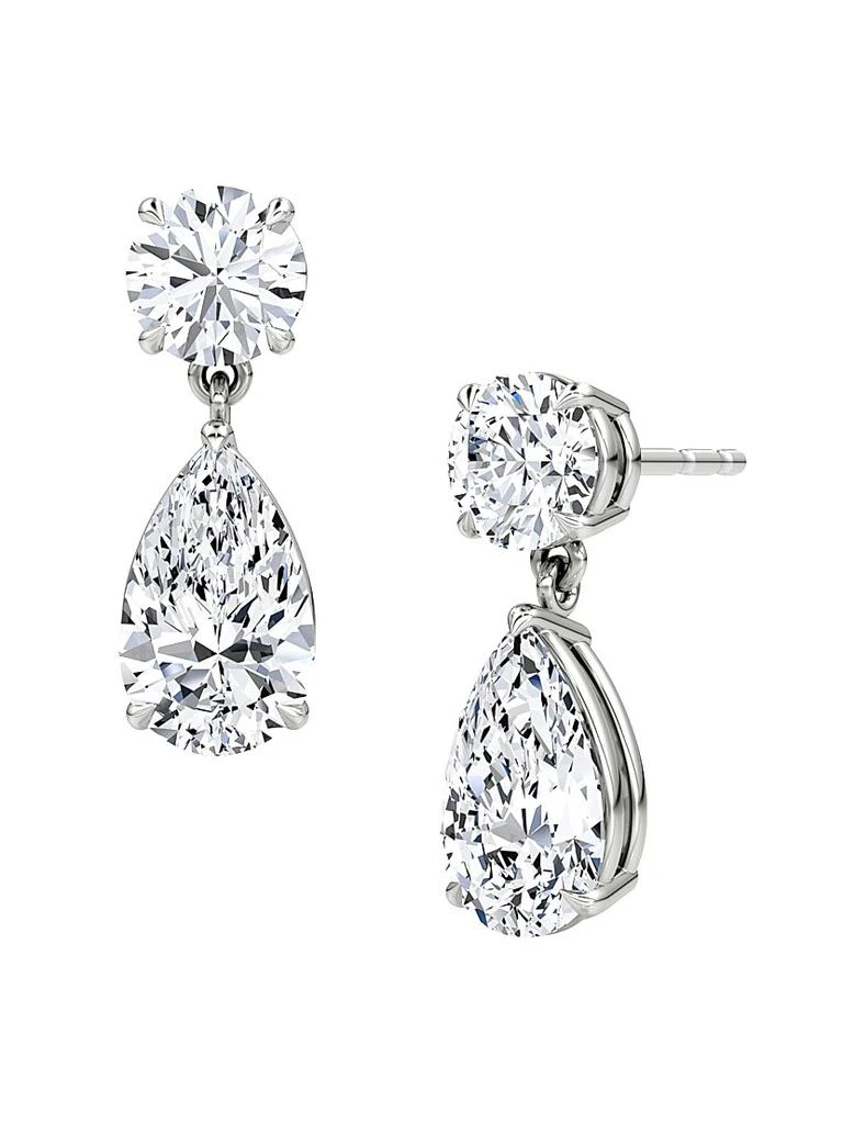 VRAI 14K White Gold & 3.00 TCW Lab-Grown Diamond Drop Earrings 1