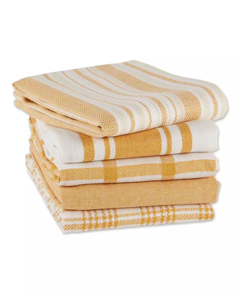 Design Imports Everyday Basic Woven Dishtowel, Set of 5 2