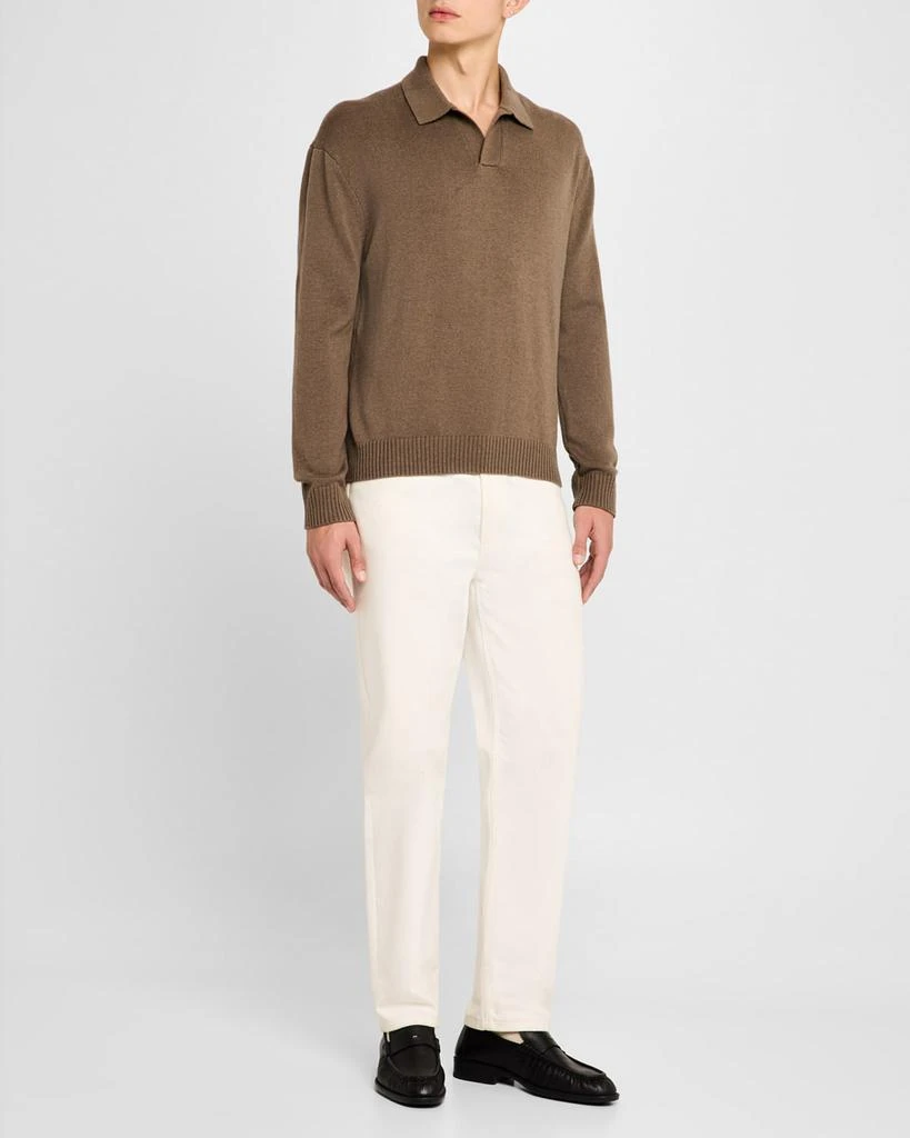 FRAME Men's Wool-Silk Polo Sweater 2