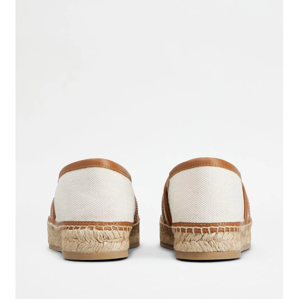 Tod's Kate Espadrilles in Canvas and Leather 3