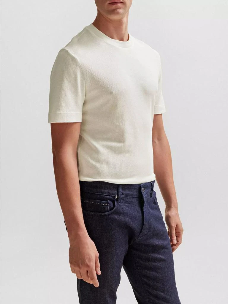 Hugo Boss Textured-Knit T-Shirt 3