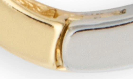 Nordstrom Two-Tone Oval Hoop Earrings 3